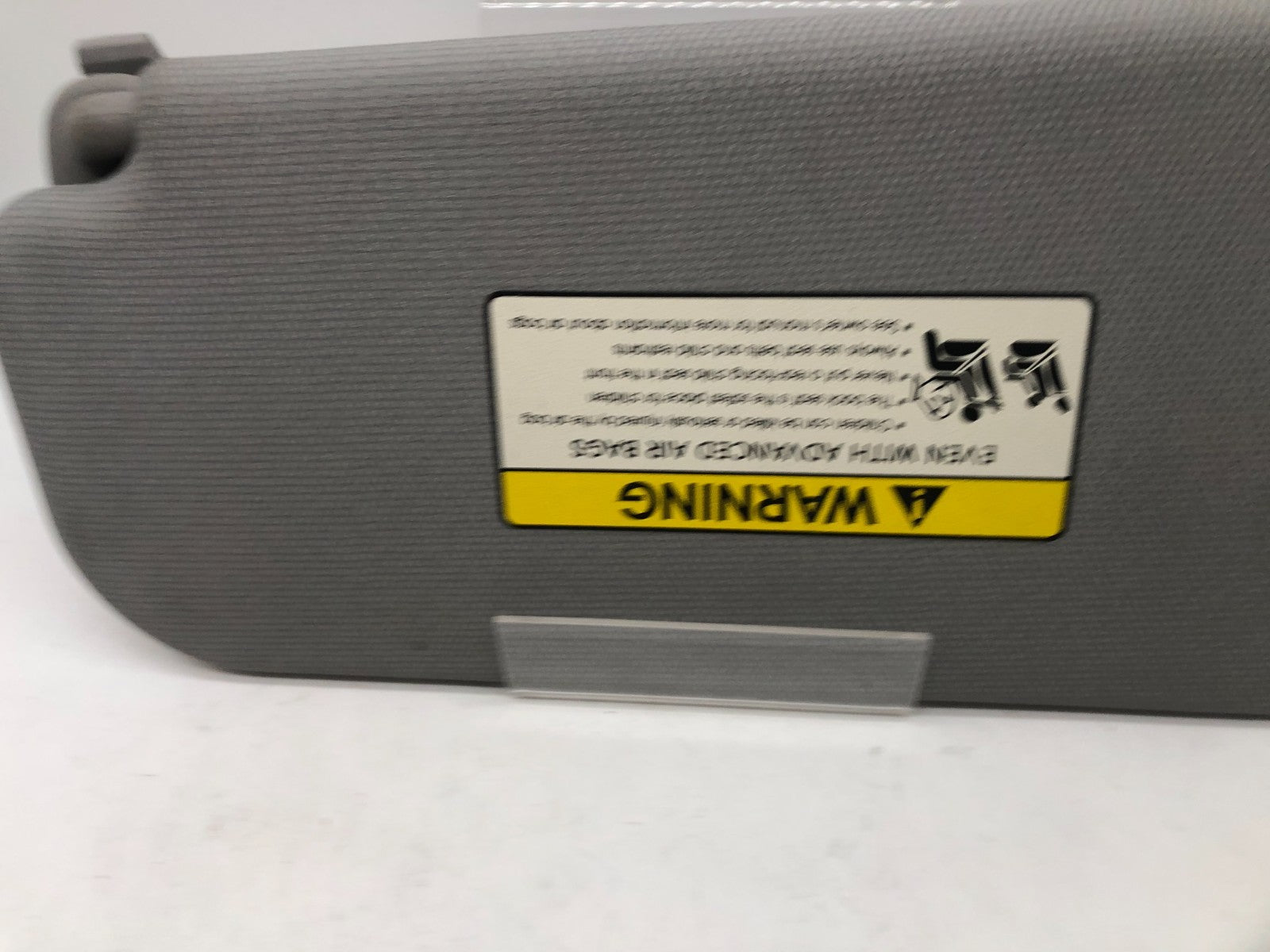 2012-2017 Kia Rio Passenger Sun Visor Gray OEM A01B07006