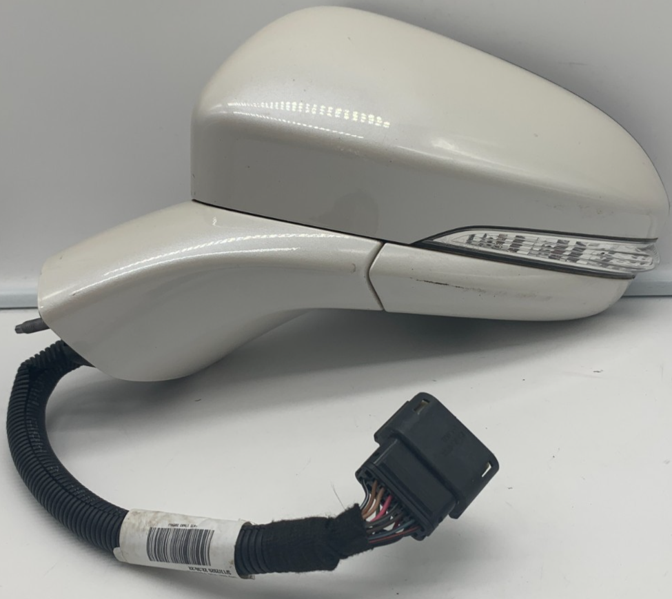 2019-2020 Ford Fusion Driver Side View Power Door Mirror White BSA OEM C04B49072