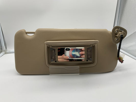 2004-2009 Cadillac SRX Passenger Sun Visor Tan Illuminated OEM