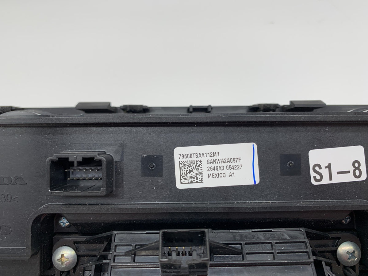 2017-2021 Honda Civic AC Heater Climate Control Unit OEM A02B09012