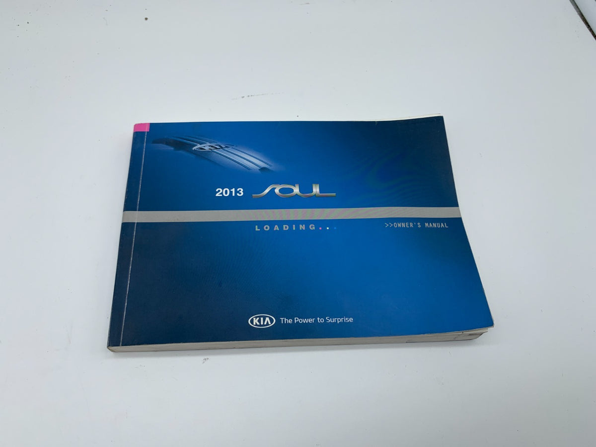 2013 Kia Soul Owners Manual OEM B02B16007