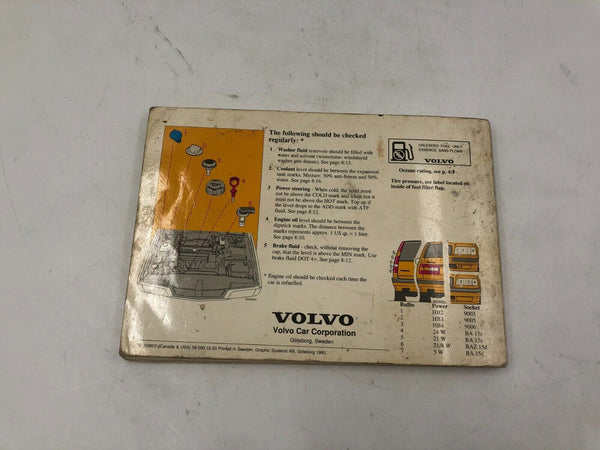 1994 Volvo 850 Owners Manual Handbook OEM N02B51005