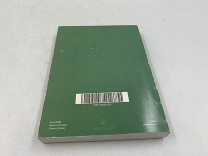 2008 Mercury Sable Owners Manual OEM C02B52010