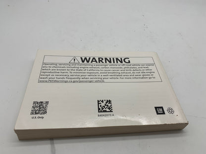 2018 Chevrolet Cruze Owners Manual OEM E03B02031