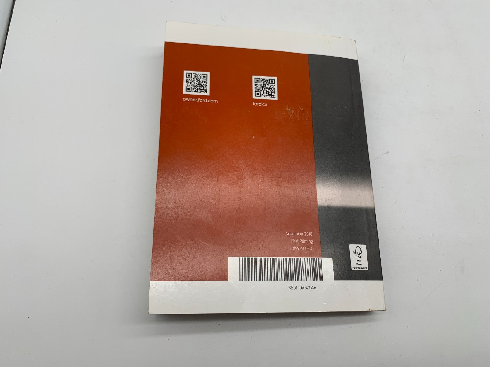 2019 Ford Fusion Owners Manual Set with Case OEM E01B59014