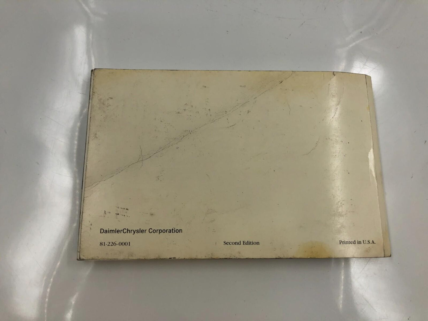 2000 Dodge Intrepid Owners Manual OEM D01B46086