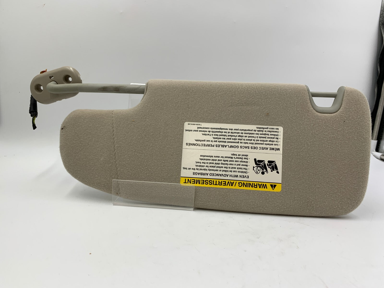 2006-2009 Mercury Milan Passenger Sun Visor Gray Illumination OEM B04B26030