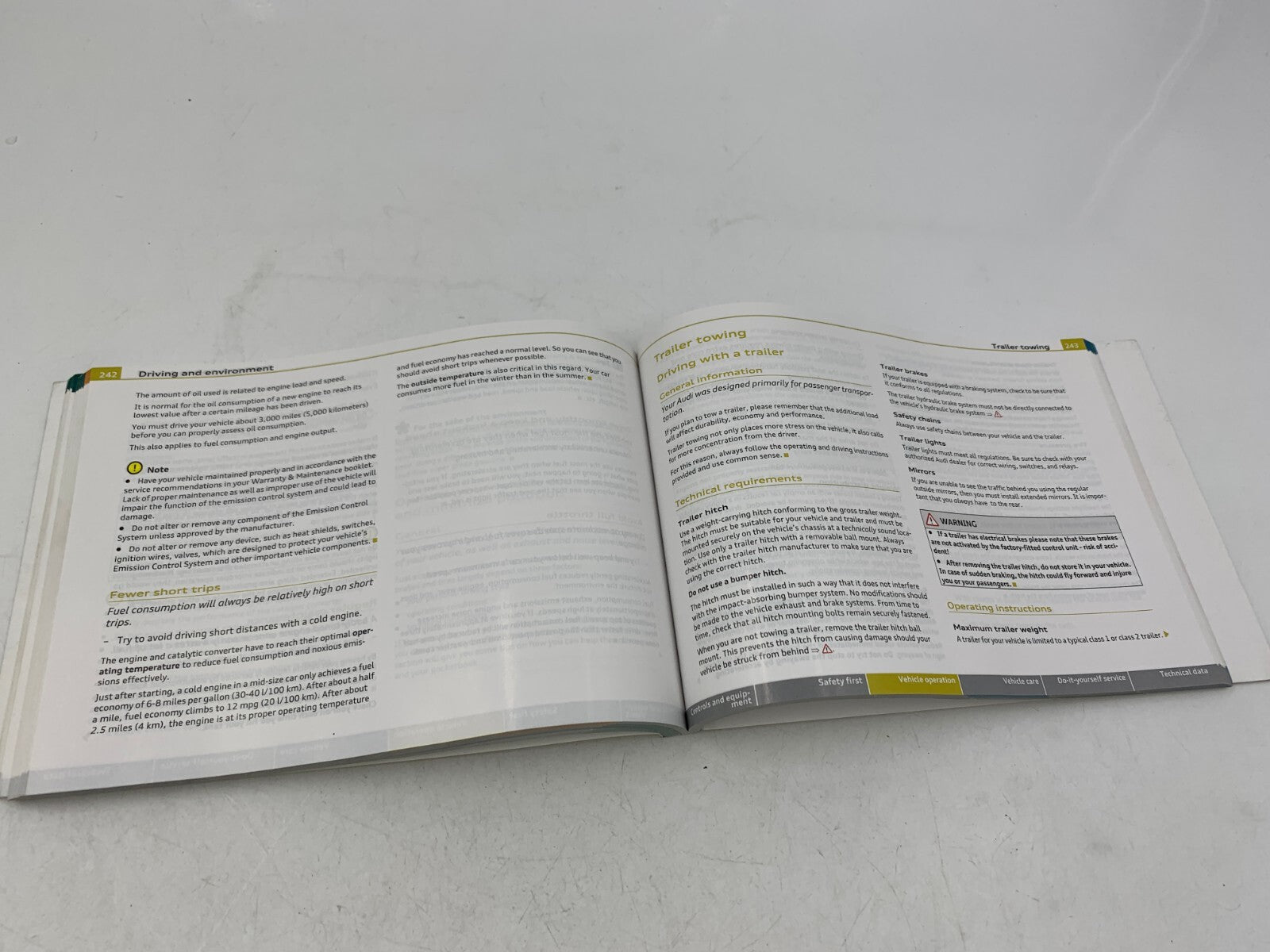 2010 Audi A4 Sedan Owners Manual Set with Case OEM A02B44061