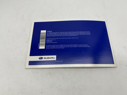 2009 Subaru Legacy Owners Manual Set OEM