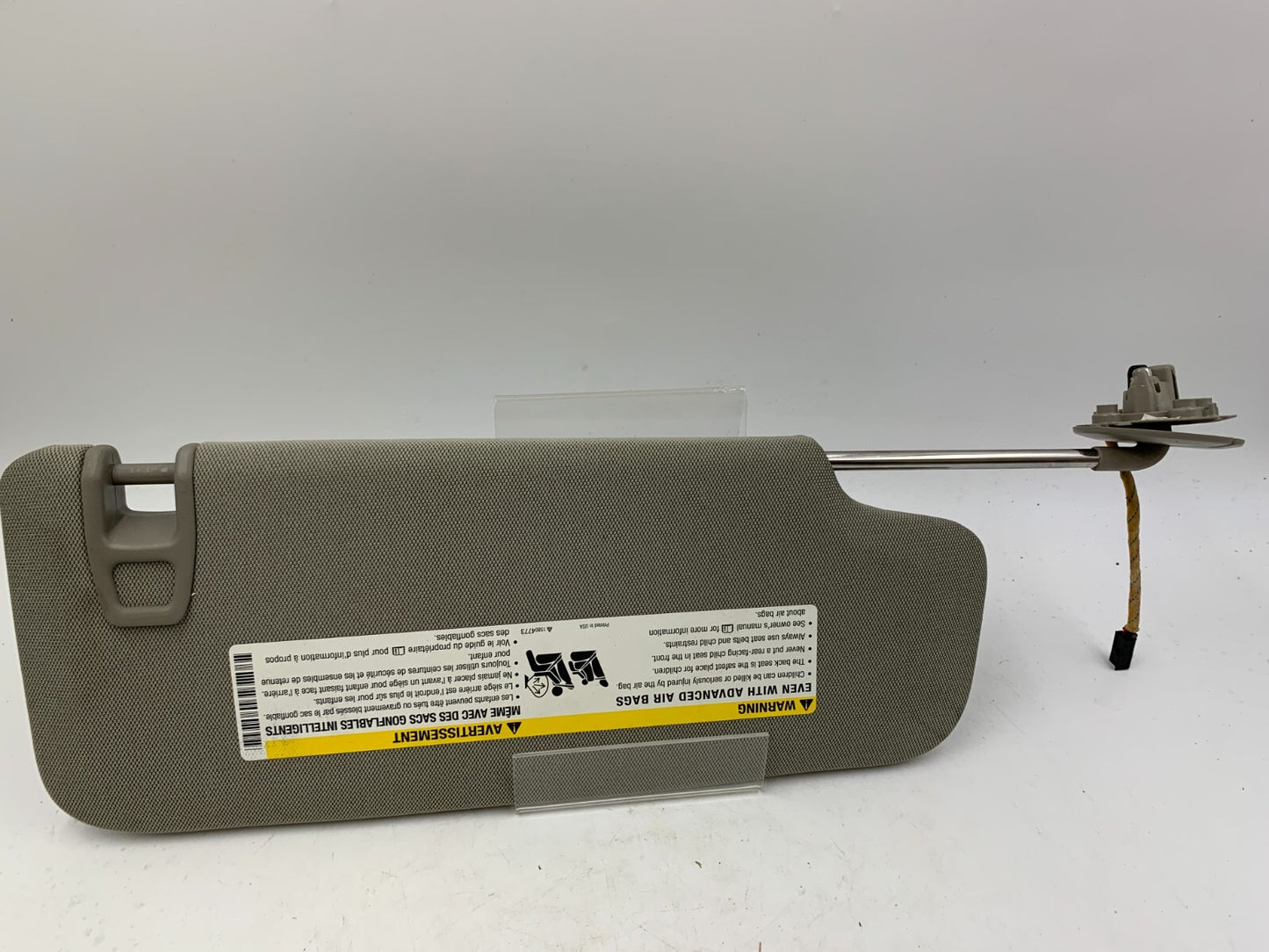 2014-2018 Cadillac ATS Driver Sun Visor Gray Illuminated OEM B01B42047