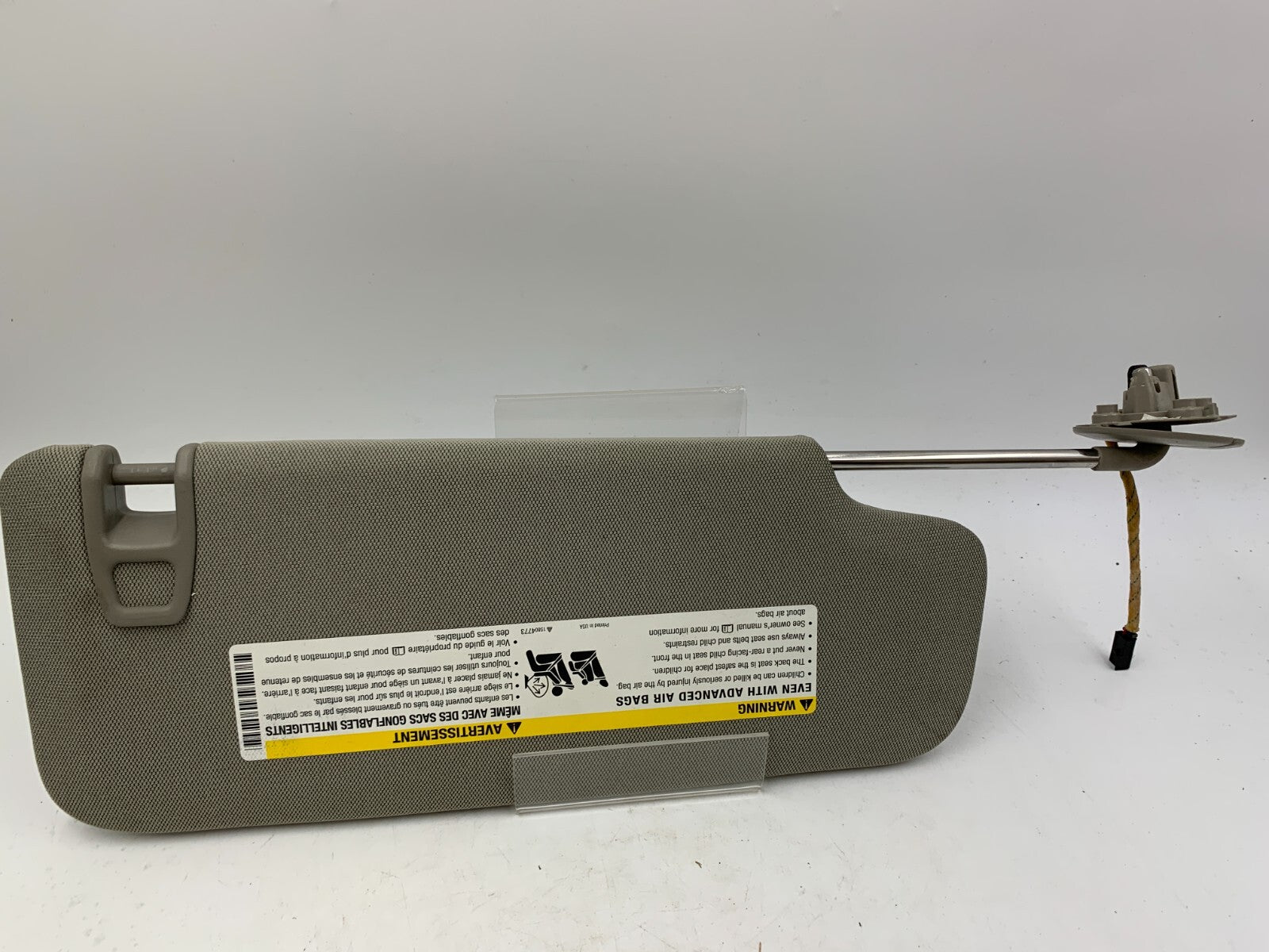 2014-2018 Cadillac ATS Driver Sun Visor Gray Illuminated OEM B01B42047