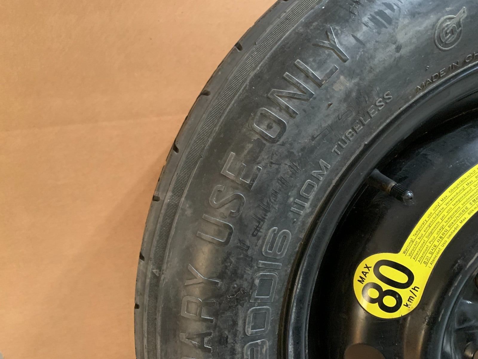 2006-2015 Hyundai Tucson 16" Spare Tire Wheel Compact Donut T155/90D16