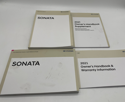 2021 Hyundai Sonata Owners Manual Set OEM C04B44005