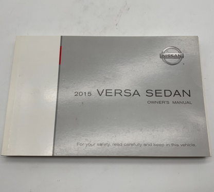 2015 Nissan Versa Sedan Owners Manual OEM E04B29066