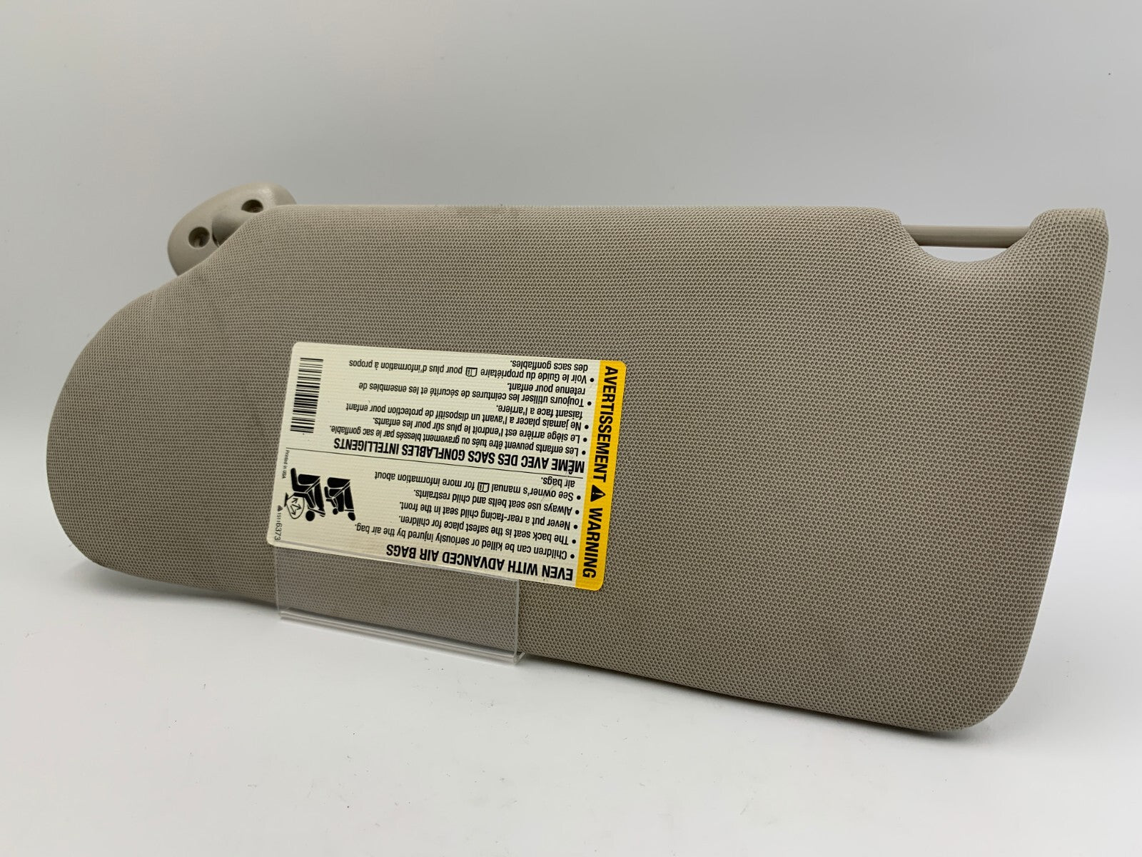 2005-2008 Pontiac Grand Prix Passenger Sun Visor Gray OEM C02B40029