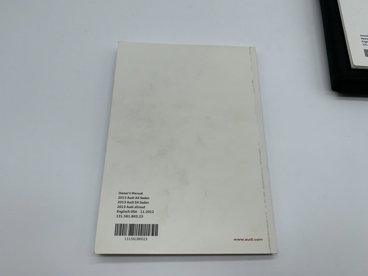 2013 Audi A4 S4 Owners Manual Set with Case OEM D02B65017