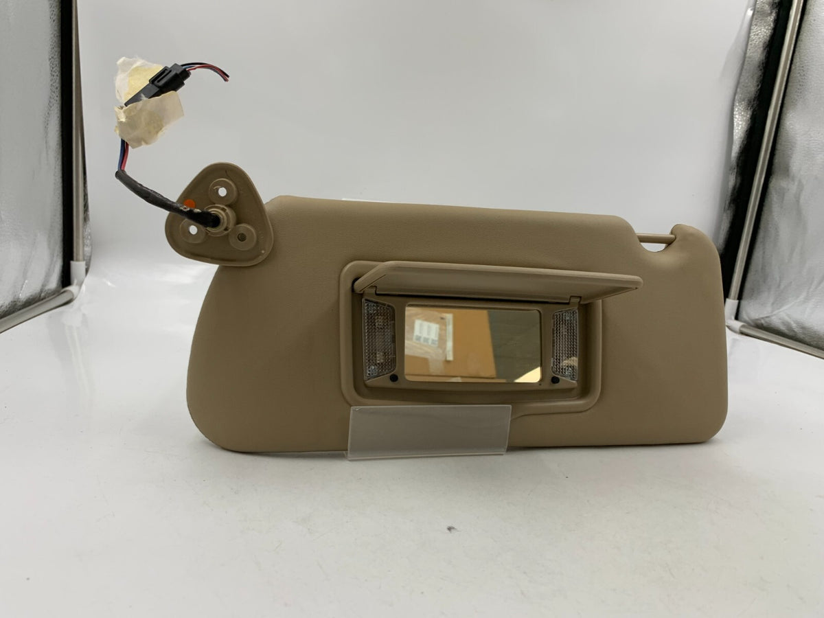 2003-2007 Cadillac CTS Driver Sun Visor Tan Illuminated OEM A01B29062