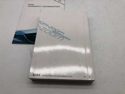 2014 Mazda CX-9 CX9 Owners Manual Set with Case OEM D02B66010