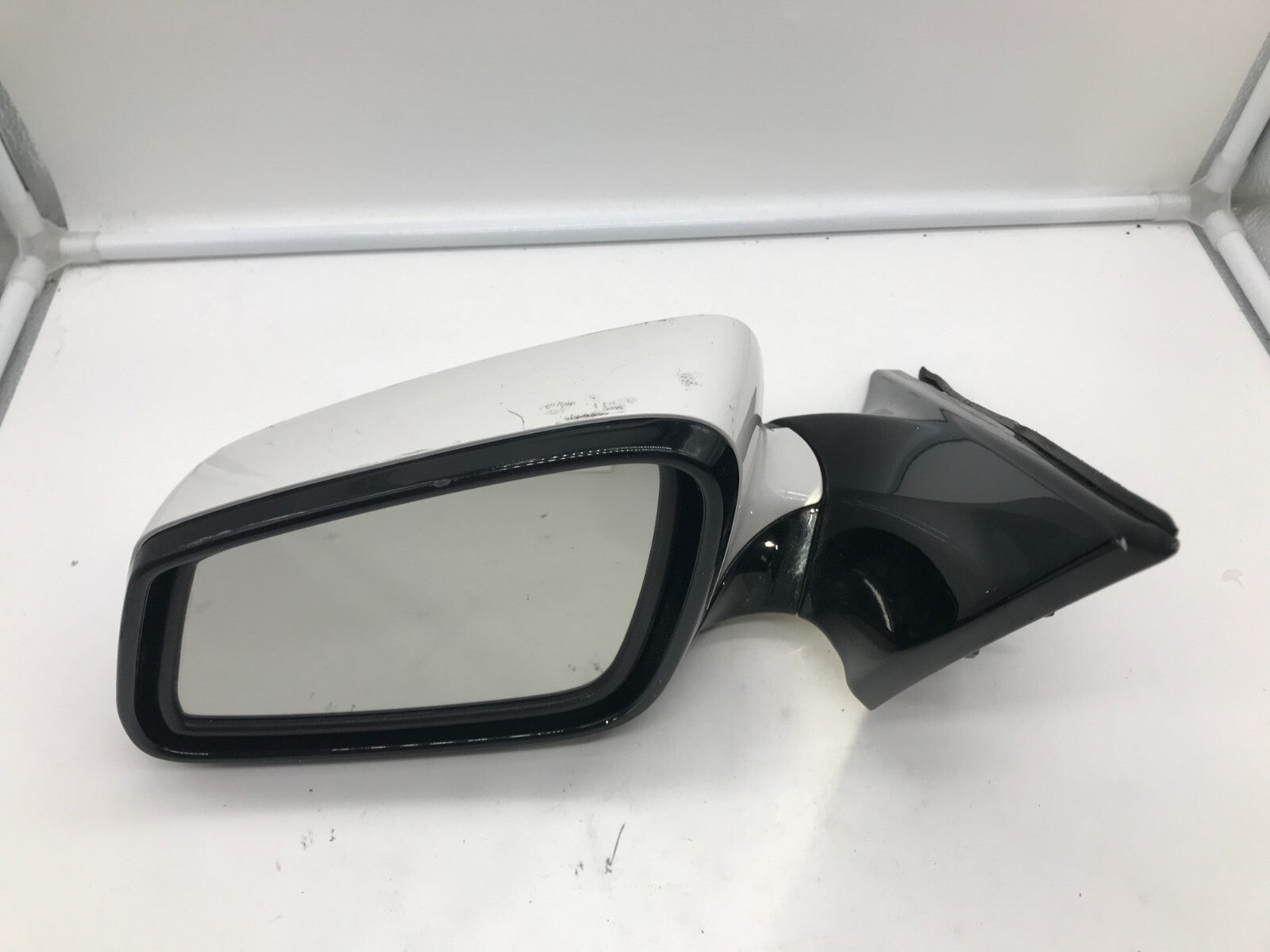 2009-2012 BMW 750i Driver Side View Power Door Mirror White OEM B01B37028