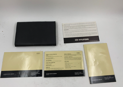 2004 Hyundai Santa FE Owners Manual Set with Case A02B07023