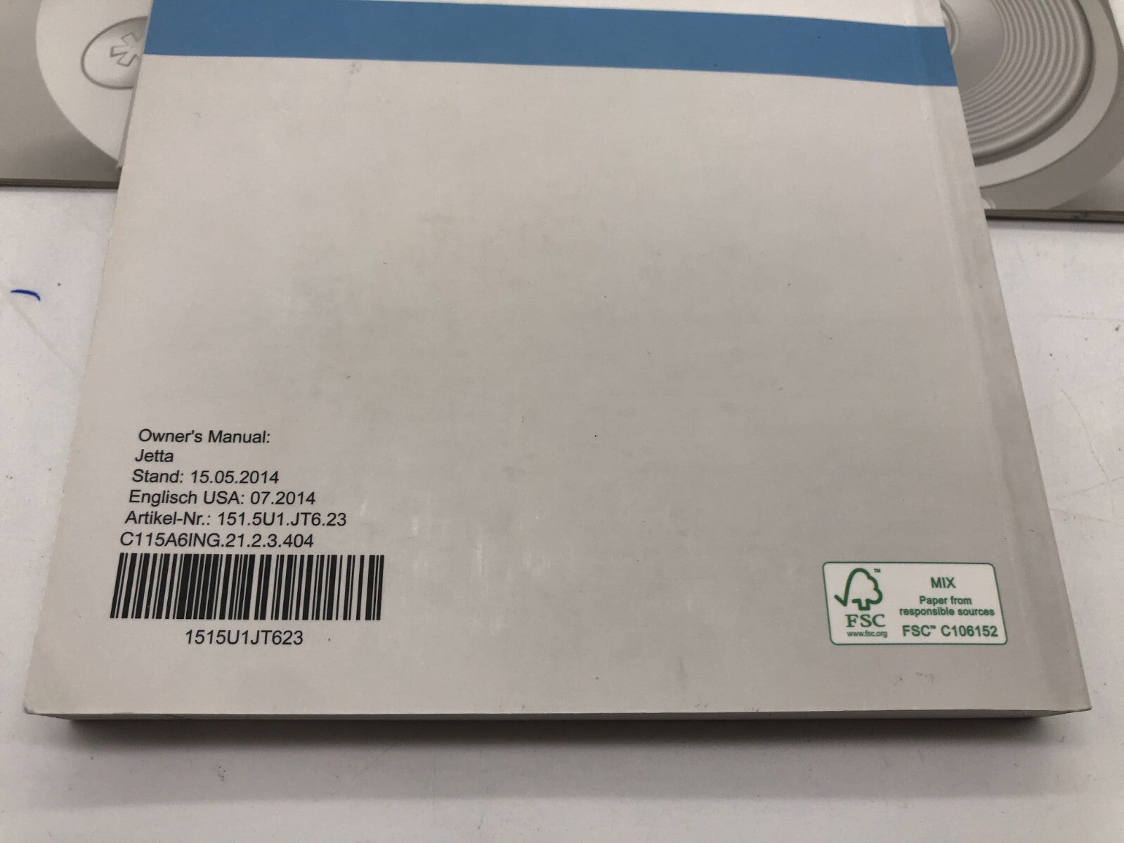 2015 Volkswagen Jetta GLI Owners Manual Set with Case OEM E03B10058