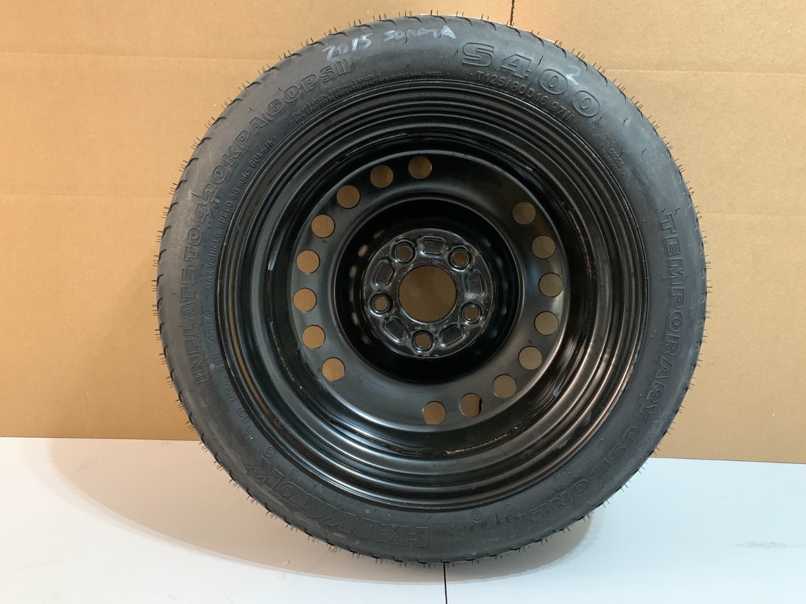 2015-2020 Hyundai Sonata 16" Spare Tire Wheel Compact Donut T125/80D16 OEM