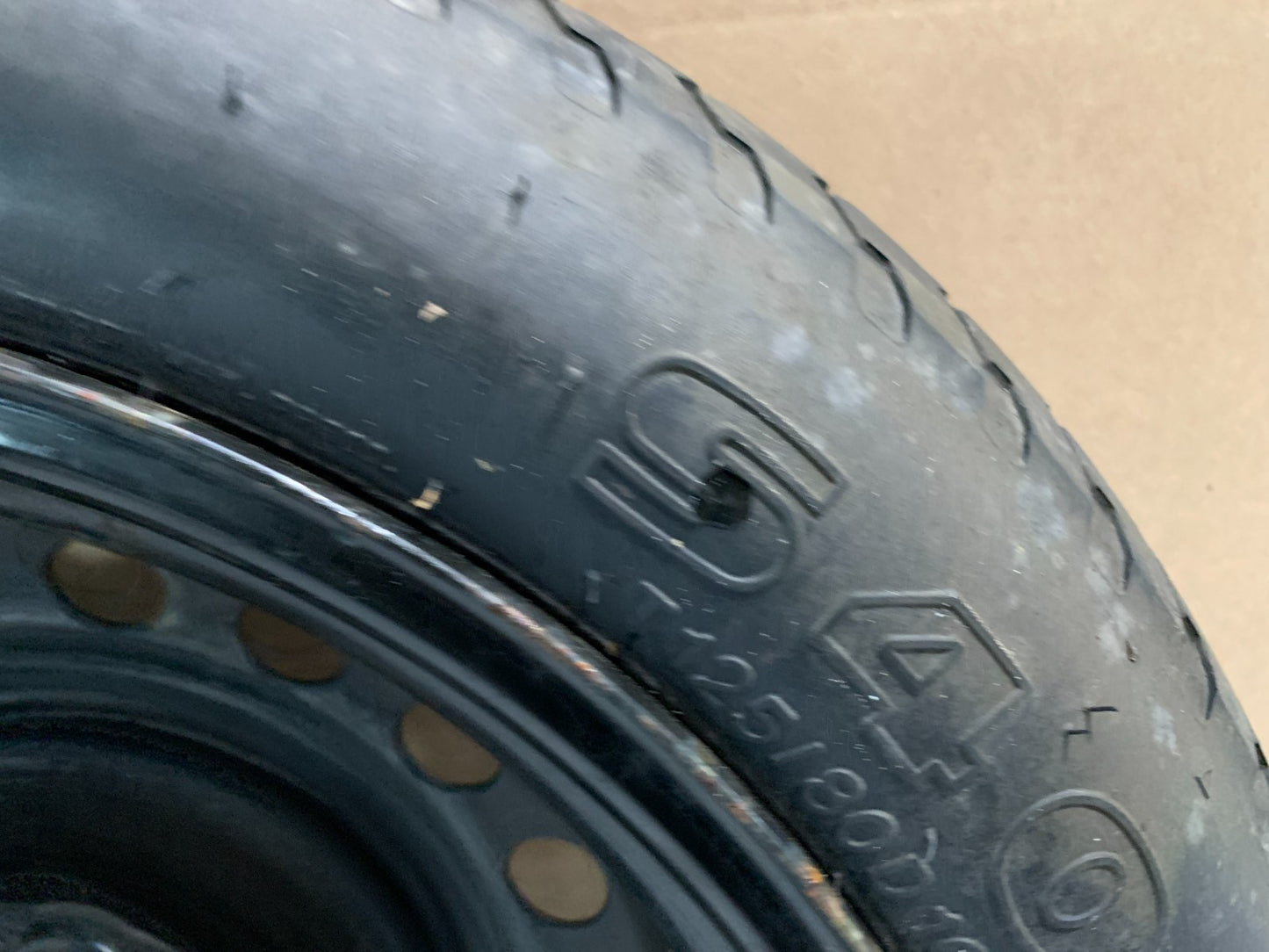 2015-2020 Hyundai Sonata 16" Spare Tire Wheel Compact Donut T125/80D16 OEM1