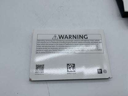 2020 Cadillac CT5 Owners Manual Set with Case OEM R01B02030