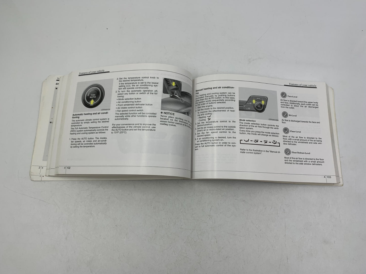 2012 Kia Optima Owners Manual OEM D04B01024
