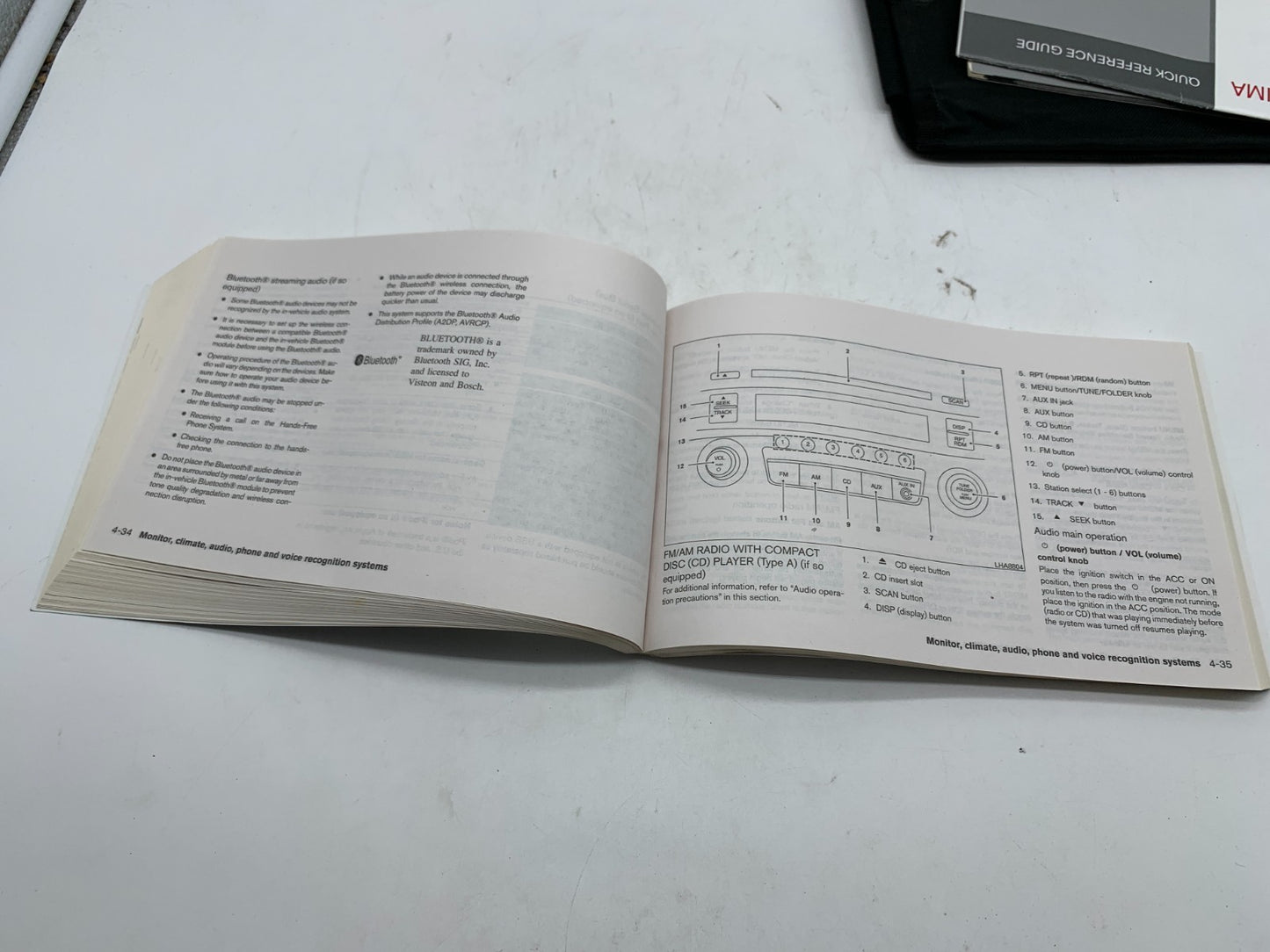 2016 Nissan Altima Sedan Owners Manual Set with Case OEM C02B50021