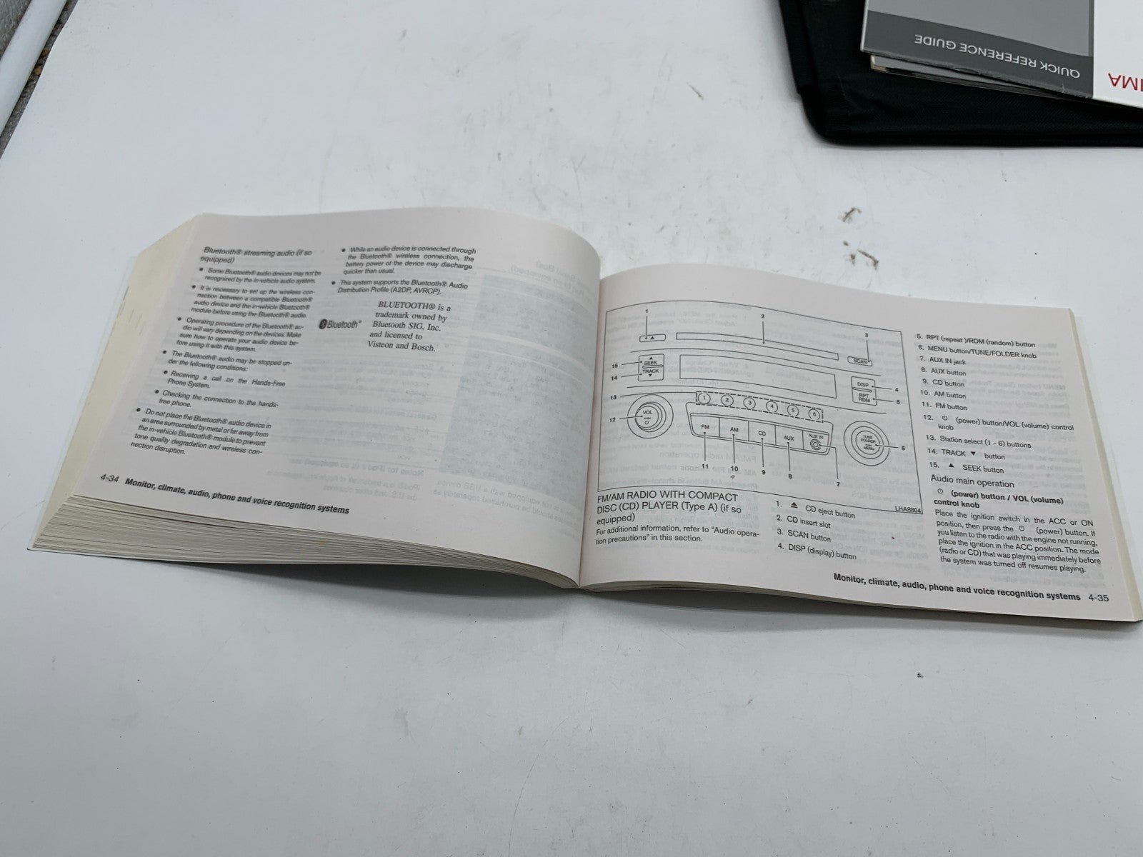 2016 Nissan Altima Sedan Owners Manual Set with Case OEM C02B50021