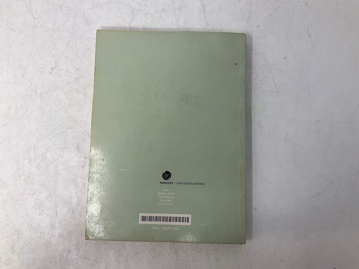 2007 Mercury Milan Owners Manual OEM B04B03050