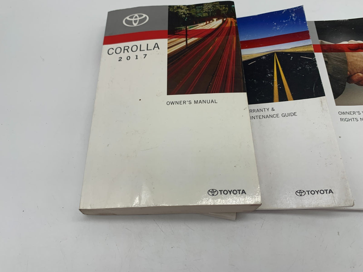 2017 Toyota Corolla Owners Manual Set OEM D01B12056