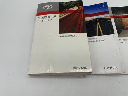 2017 Toyota Corolla Owners Manual Set OEM D01B12056