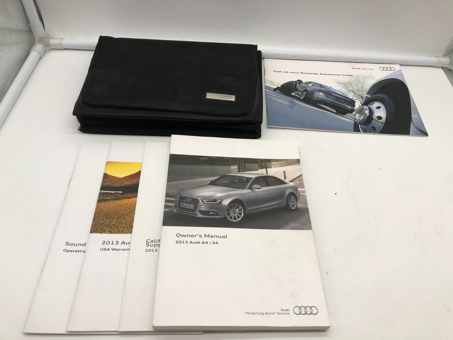 2013 Audi A4 Sedan Owners Manual Set with Case OEM E01B17029