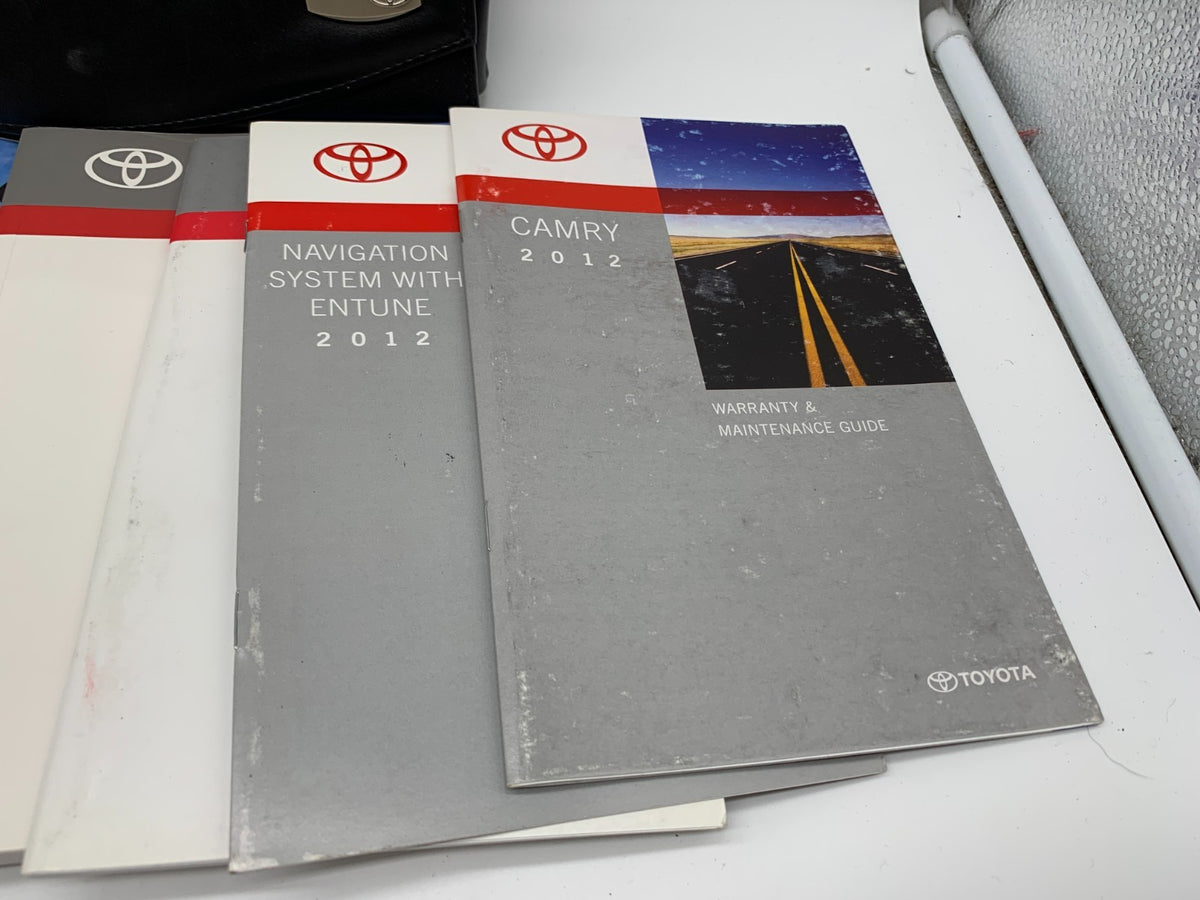 2012 Toyota Camry Owners Manual Set with Case OEM C02B29026