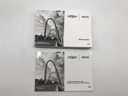 2015 Chevy Silverado Owners Manual Set OEM R01B06018