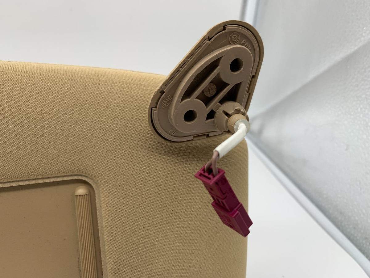 2004-2008 BMW 750i Passenger Sun Visor Illuminated Tan OEM D01B20035