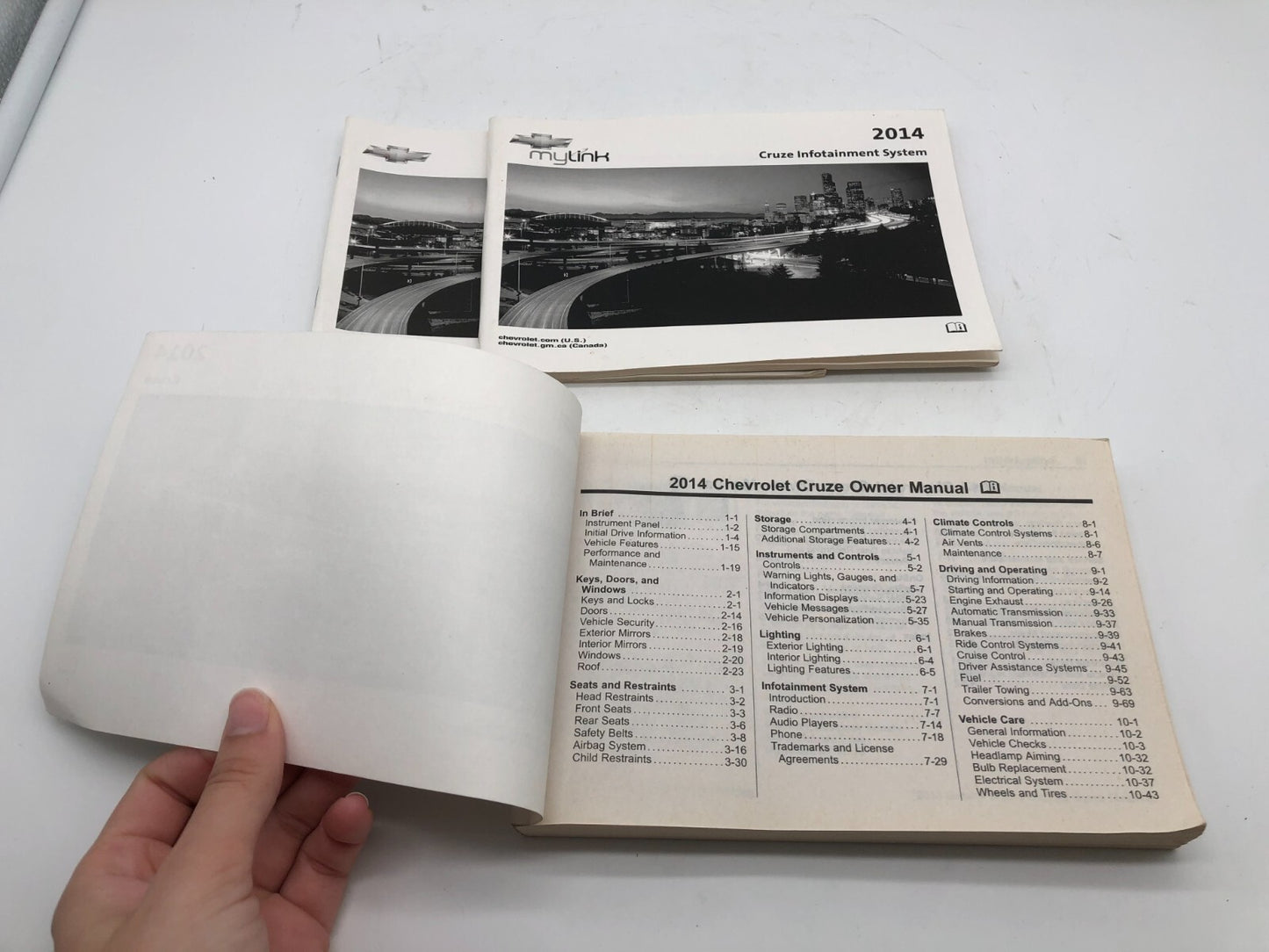 2014 Chevrolet Cruze Owners Manual Set OEM A04B50043