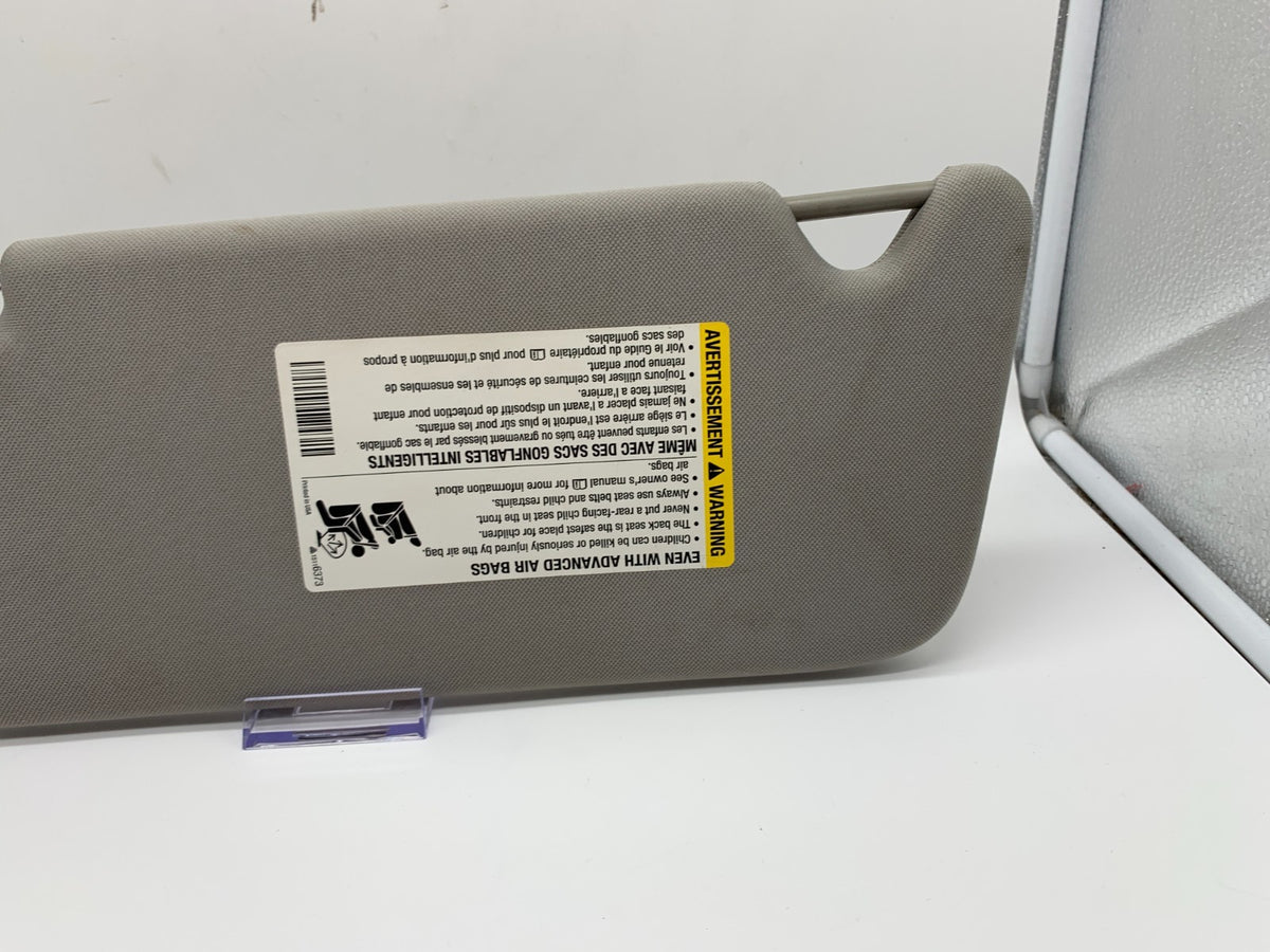 2016-2016 Chevrolet Impala Passenger Sun Visor Gray OEM B03B17014