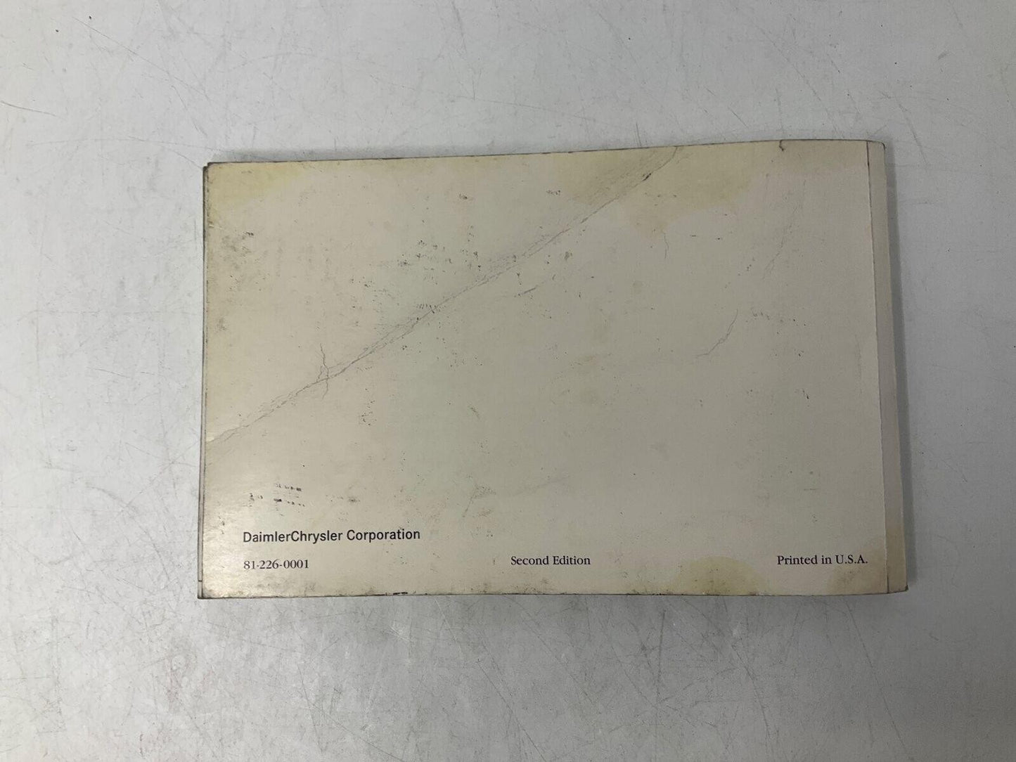 2000 Dodge Intrepid Owners Manual OEM D01B46086