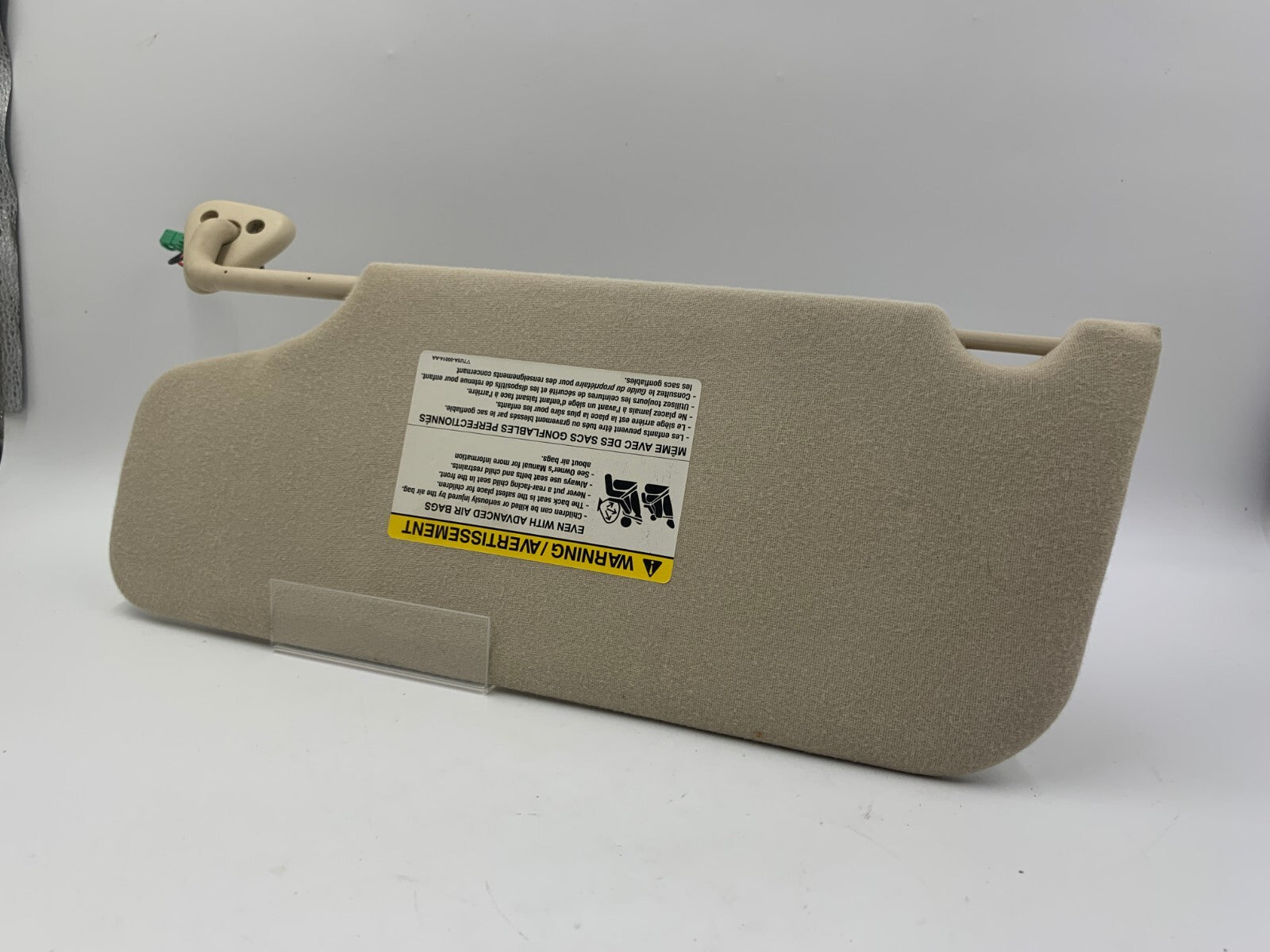2008-2009 Ford Taurus X Passenger Sun Visor Sunvisor Beige Illuminated D01B52066