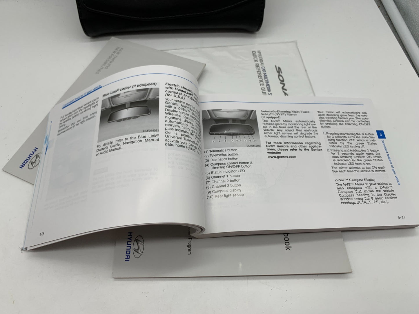 2016 Hyundai Sonata Owners Manual Set with Case OEM