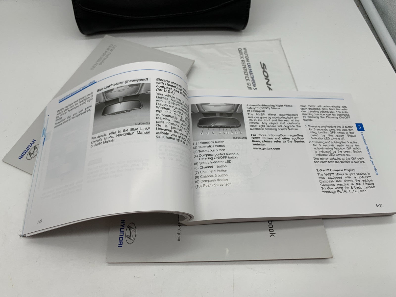2016 Hyundai Sonata Owners Manual Set with Case OEM