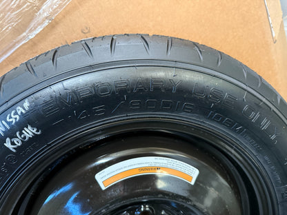 2014-2019 Nissan Rogue 16" Spare Tire Wheel Compact Donut T145/90D16 Maxxis
