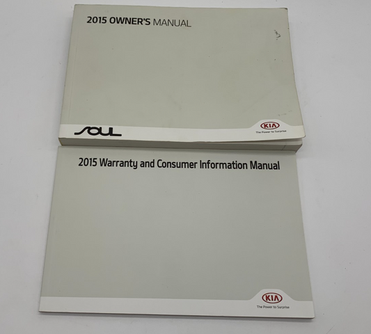 2015 Kia Soul Owners Manual Set OEM B04B36011