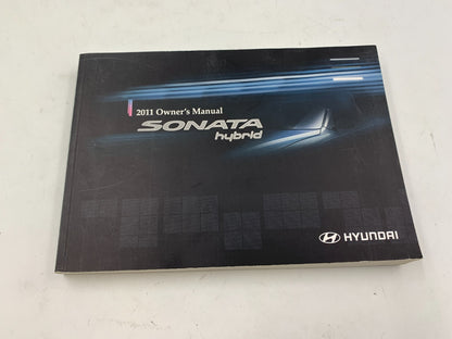 2011 Hyundai Sonata Hybrid Owners Manual with Leather Case OEM B02B38084