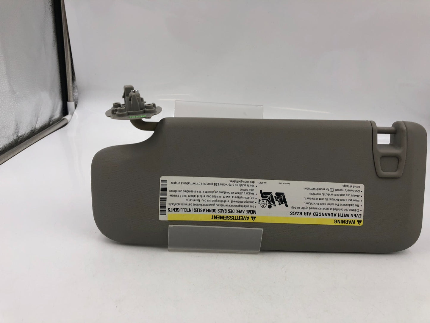 2011-2016 Chevrolet Cruze Passenger Sun Visor Gray Illumination OEM A01B32040