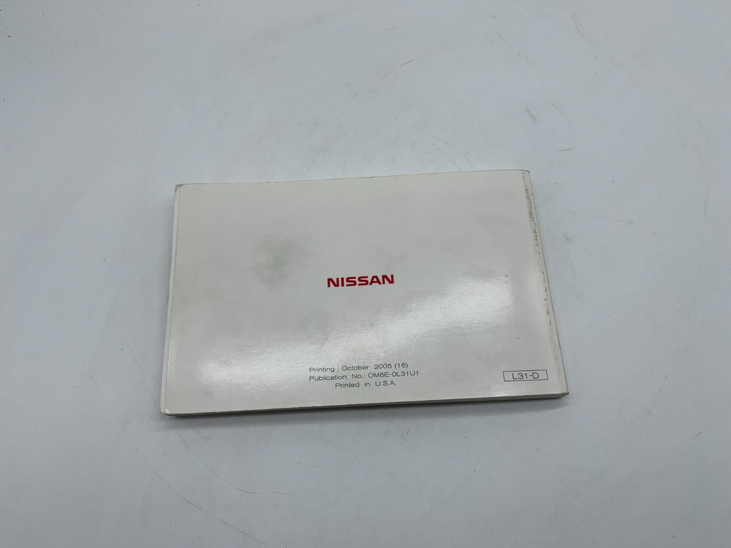 2006 Nissan Altima Owners Manual OEM C03B56018