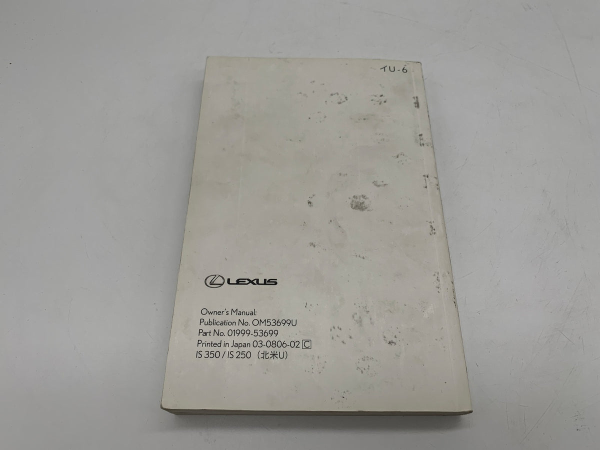 2008 Lexus IS250 IS350 IS 250 IS 350 Owners Manual Set with Case OEM R01B50021